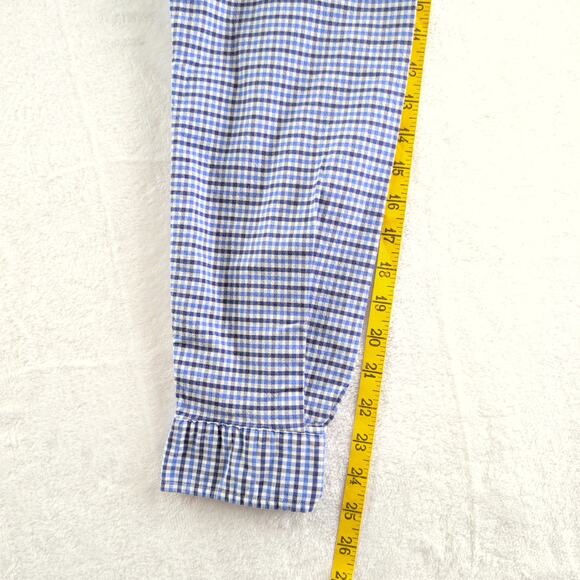 Ralph Lauren Checked Plaid Slim Fit Button Down Long Sleeved Shirt Men's XL - Picture 7 of 8